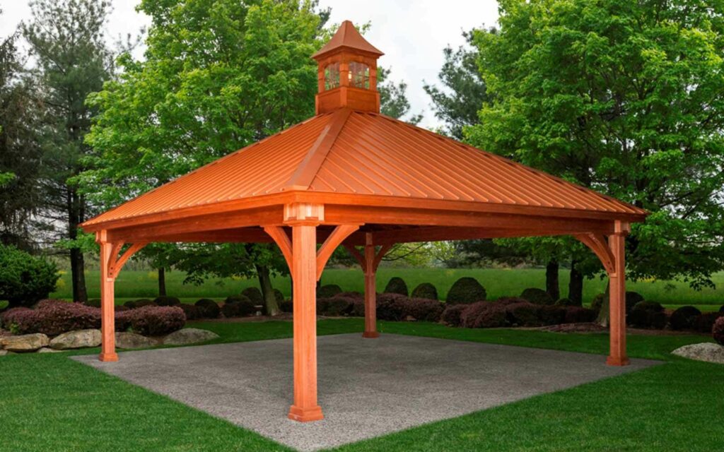 Grand Estate Wooden Pavilion