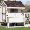 3x4 tractor white painted chicken coop
