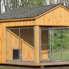 8x12 Traditional Dog Kennel - light brown