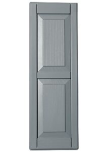 Gray raised panel shutter