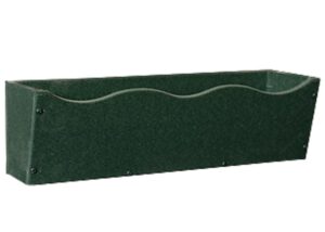 Green vinyl flower box