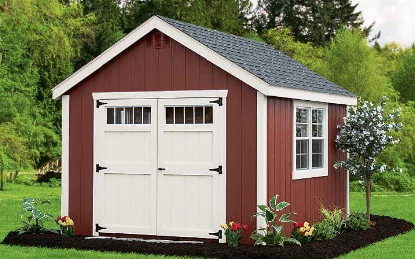 red cape cod shed