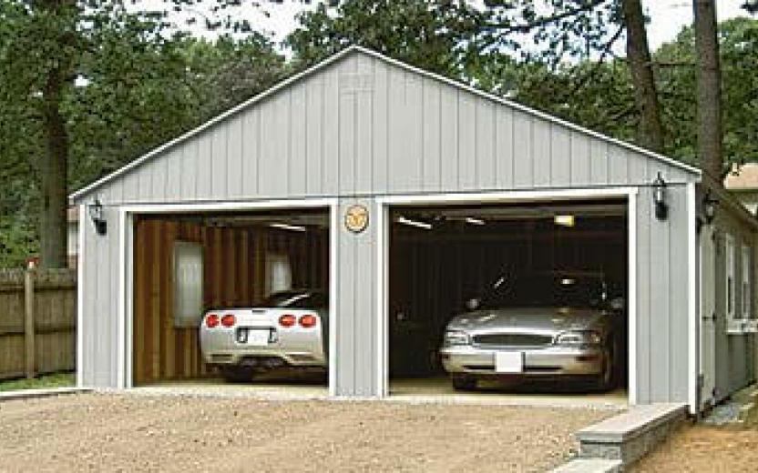 Two car garage