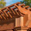 Santa Fe Cedar Pavilion with lattice top