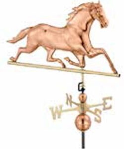 Copper horse weathervane