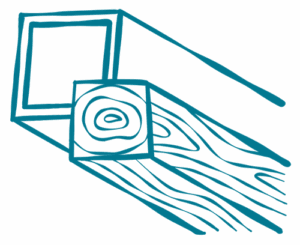 Solid wood vinyl icon for Riverview Outdoor pergolas