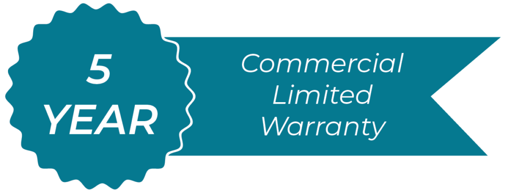 5 Year Commercial Limited Warranty