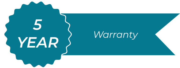 5 Year Warranty