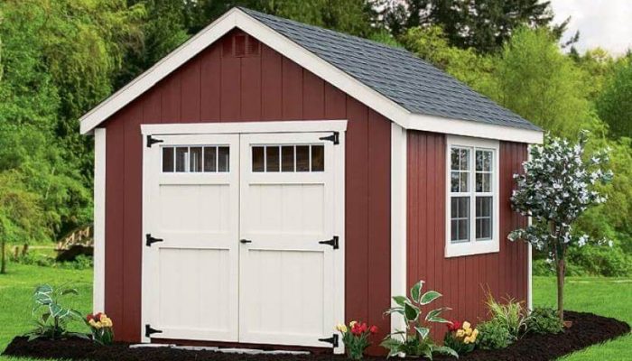 red cape cod shed