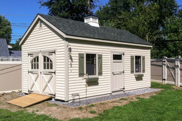 Cape Cod shed on Recommended Foundations: Stone with Border or Concrete Slab
